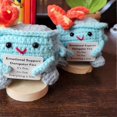 thumbnail image 3 of Crochet Positive Doll Cute Dumpster Fire Crochet Doll Orange, 3 of 5