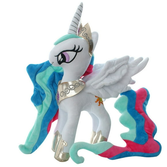 Little Pony Plush, 12 Inch Princess Celestia Plush Toy - Little Horse Collection Stuffed Friendship Movie Feature Character Plush Toys
