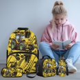 thumbnail image 2 of Yuyamidu Tractor School Backpack for Boys 6-8 8-10 Kids Bookbag Set Elementary School Bag with Lunch Box Pencil Case Water Bottle Holder Yellow 17inch Students Schoolbag Back Packs 4 In 1, 2 of 8