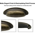 thumbnail image 4 of Yoohey 8Pack 3.5" Hole Center Vintage Farmhouse Style Pulls Cup Pull Handles, Flat Bronze Cabinet Cup Pulls for Cabinet Dresser Drawer Bin, Bronze, 4 of 7