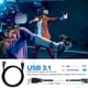 Oculus Quest Link Cable 16ft (5M), USB 3.2 Gen1 Type C, Transfert de Données à Grande Vitesse et Charge Rapide Compatible avec Oculus Quest et Quest 2 – image 3 sur 6