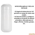 thumbnail image 2 of Sensor de Movimiento Inalámbrico Clicklife Blanco Frecuencia 433 MHz con Amplia Detección Infrarroja, 2 of 8