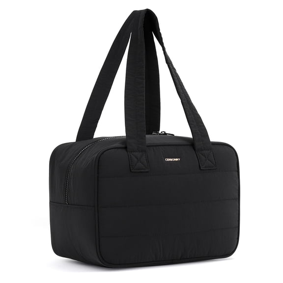 Cerbonny Freezable Lunch bag,Built-in Ice Pack Small Cooler,Lunch Bags for Women ,Waterproof and Durable,Suitable for Work, Picnics, Travel, and Meal Preparation(Black)