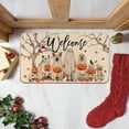 thumbnail image 4 of TIELUTT Halloween Welcome Doormat Dog Pumpkin Front Door Mat Non Door Rugs Indoor Outdoor Carpet Floor Mat Fall Blanket Throw Colorful Knit Blanket Soft Blanket Throws Rug Furry Barefoot Blankets, 4 of 6