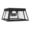 thumbnail image 2 of SAFAVIEH Rydler 11 in. Modern 2-Light Black Steel Mount Light with Clear Shade, 2 of 4