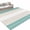Turquoise beige, variant on Hallway Runner Rug 2'x6', Orange Beige Stripe Kitchen Runner Rugs Non-Slip Carpet Mats, Modern Art Horizontal Striped Bedside Rugs Runners Washable Floor Carpet for Bathroom Laundry Room