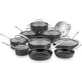 thumbnail image 3 of Cuisinart Chef's Classic Non-Stick Hard Anodized, 17 Piece Set, Black (66-17N) with 2x Deco Gear Red Oven Mitt, 3 of 5