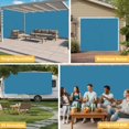 thumbnail image 6 of Blue Garage Door Cover Banner 6 x 13 FT, Modern Pure Wave Ride Garage Door Curtains Backdrop with Grommets for Indoor Outdoor Wall Party Porch Yard Decorations Background, 6 of 9
