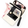 thumbnail image 4 of Cartera de gato kawaii para mujeres y niñas, con cremallera y tarjetero con hebilla y ranuras para tarjetas de identificación (marrón), 4 of 4