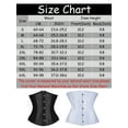 thumbnail image 2 of FALEXO Women's Waist Training Satin Corsets Underbust Corset 12 Plastic Boned Lace Up Corset Plus Size Slimming Corselet Body Shaper, 2 of 5