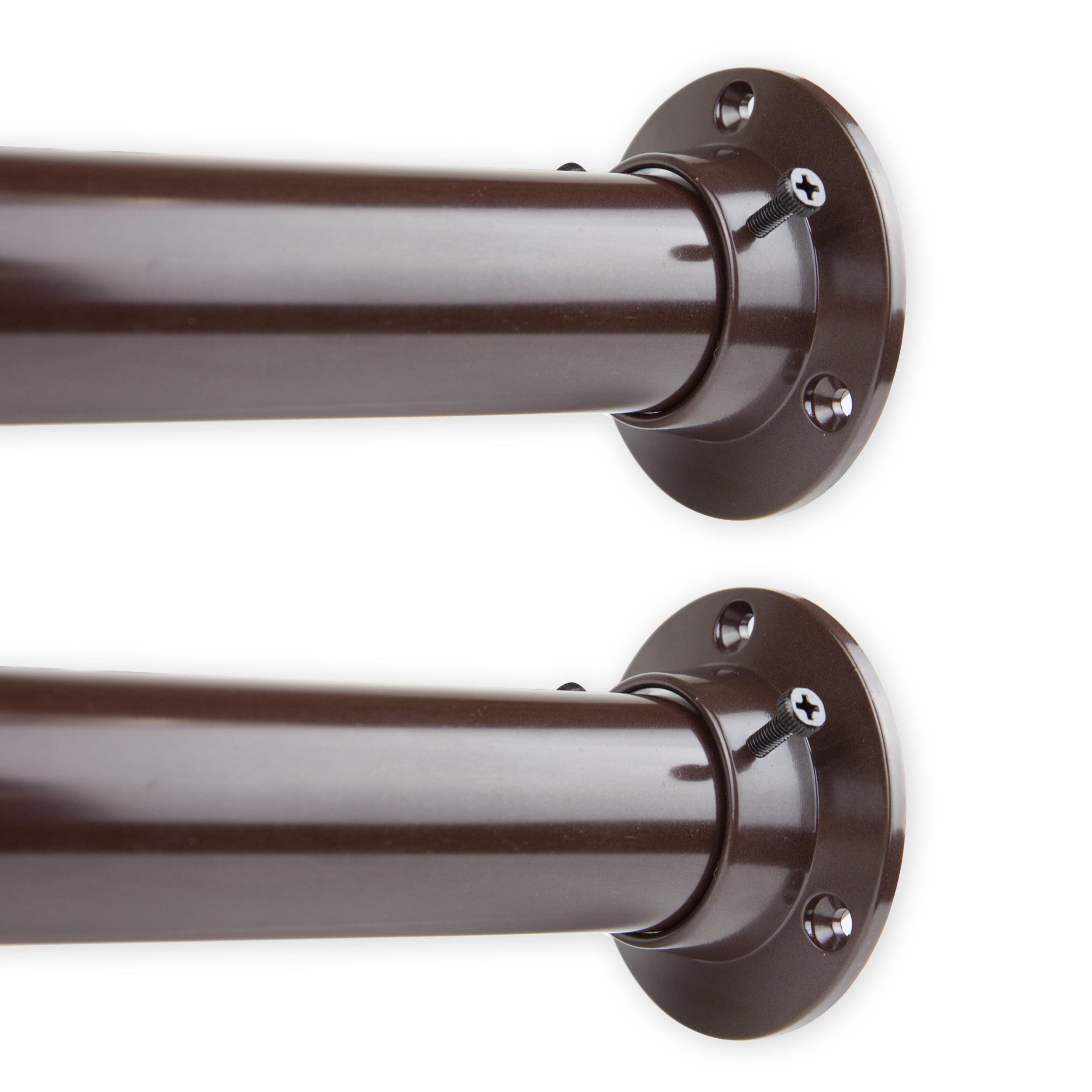 1.5" Adjustable Closet Rod 28-48 inch and Socket Set - Cocoa