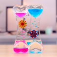 thumbnail image 1 of Reloj de arena de aceite de doble Color, reloj con temporizador de goteo de burbujas de movimiento líquido flotante, decoración de escritorio de acrílico, 1 of 2