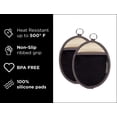 thumbnail image 4 of Cuisinart Oval Pot Holder/Oven Mitt w/ Pocket- Black (Pack of 2), 4 of 7