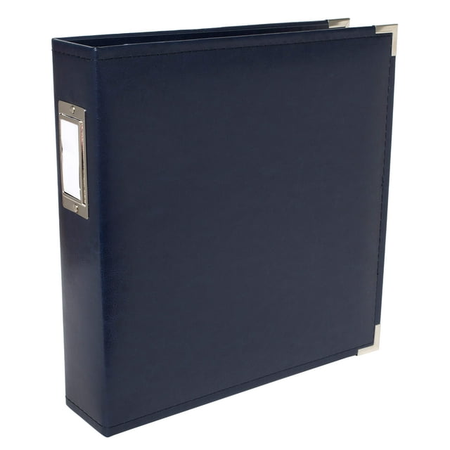 Álbum de fotos We R Memory Keepers de piel sintética azul marino, 21 x 28 cm