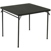 Cosco 14-619-BLK1 Black Square Folding Table 34"x34"