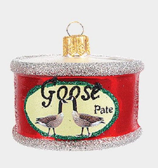 Goose Pate in a Can Polish Mouth Blown Glass Christmas Ornament Food Decoration by Pinnacle Peak Trading Company