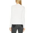 thumbnail image 4 of xiaxaixu Femmes Asymétrique Froncé Tops Manches Longues Col Rond T-Shirts de Couleur Blouses Streetwear, 4 of 6
