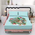thumbnail image 5 of Jeiento Merry Duckmas Printed 3-Piece Bed Sheet Bedding Set with 2 Pillow Shams, Soft Breathable Christmas Themed Fitted Sheet for Holiday Bedroom Decor, All Season Use, Queen Size, 5 of 7