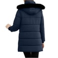 thumbnail image 7 of Women's Winter Puffer Coat Winter Sherpa Lined Faux Fur Hooded Mid Long Parka Coat Fleece Lined Down Jacket Waterproof Faux Fur, 7 of 7
