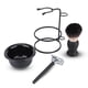 thumbnail image 1 of Set de afeitado de barba para hombres, profesional, seguro, con soporte para brocha de afeitar y cuenco, herramienta para afeitar bigote, 1 of 14