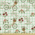 thumbnail image 2 of Ambesonne Floral Fabric by the Yard Upholstery, Bikes Poppy Flowers, 1 Yard, Multicolor, 2 of 5