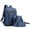Blue, variant on Travel Backpack Backpack Three Piece Set,Large Student Backpack, Suitable For School And Outdoor Travel,Computer Bag For Men And Women With Large Capacity Clearance Under 10$!