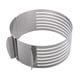 thumbnail image 1 of Anillo de pastel ajustable de acero inoxidable de 16-20cm, Kit cortador de pastel telescópico, molde para Mousse, herramienta para hornear DIY, 1 of 6