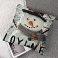 thumbnail image 7 of nygtbtfer  Grey Christmas Pillow Throw Set of 2, Snowman Pillow Case Snowflake Let It Snow Merry Christmas Hello Winter Cushion Cover Case for Home Farmhouse Couch Sofa Car White, 7 of 7
