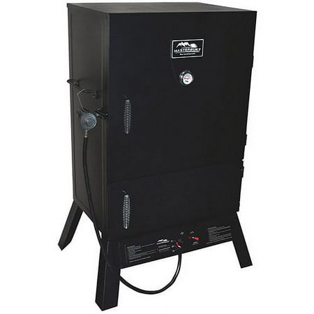 Sportsman Elite 40" Black Analog Propane Smoker, XL