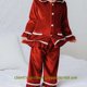 thumbnail image 4 of Pijamas navideños a juego para niños, pijamas navideños de terciopelo rojo, ropa de dormir para bebés y niñas, conjunto de salón RTS, invierno 2023, 4 of 4