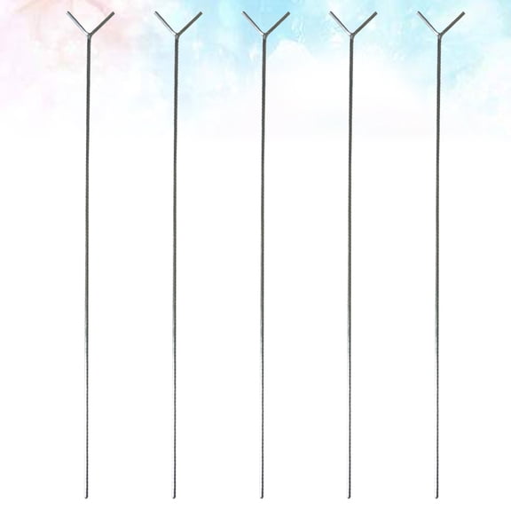 RENACLIPY 5Pcs Aluminum Alloy Fishing Rod Floor Stand Y-Shaped Design for Hands Free Support