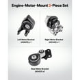 thumbnail image 2 of KFFKFF Engine and Transmission Mount Kit Replacement, Set of 3, Compatible with 2007–2014 Ford Edge 3.5L, Replaces OE# A5342, A5431, A5605, Ensures Stable Support, 2 of 9