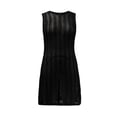 thumbnail image 1 of Ropa Playa Ocean Pacific para Mujer Vestido Corto Cuello Redondo Sin Mangas Negro Talla Única, 1 of 4