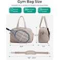 thumbnail image 6 of Tennis Bag for Women Holds 2 Rackets, Gym Duffle with Shoe Compartment & Wet Pocket, Fits 15.6" Laptop, Multi-Sport Overnight Weekender Bag, 6 of 7