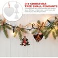 thumbnail image 6 of CHICHUMID Party Decorations Diy Heat Transfer Blank Christmas Tree Pendants Aluminium 4Pcs 3.1X3.1In, 6 of 6