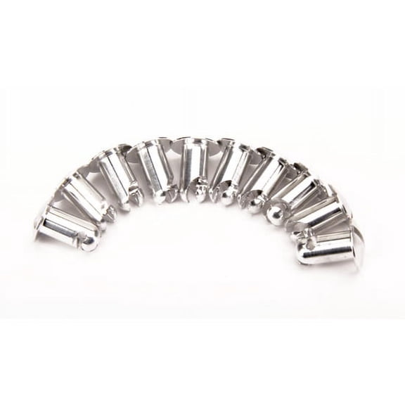 Speedway Motors Aluminum Oval Head Quarter-Turn Fasteners 5/16 Inch Size .500 Inch Grip Length Panel Retainers for Body Panels Hoods and Doors 10 Pack