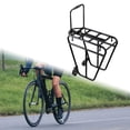 thumbnail image 1 of DYNWAVECA Front Rack, Bike Luggage Touring Carrier Rack 25KG Capacity Mountain Bike Pannier Rack for Cargo Luggage Carrier Rack, 1 of 10