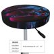 thumbnail image 4 of Balery Futuristic Purple Panther Fundas de asiento para taburete de bar redondo de tela de terciopelo ajustables que protegen de arañazos y manchas para sillas de 14 a 17 pulgadas.-13 inch, 4 of 7