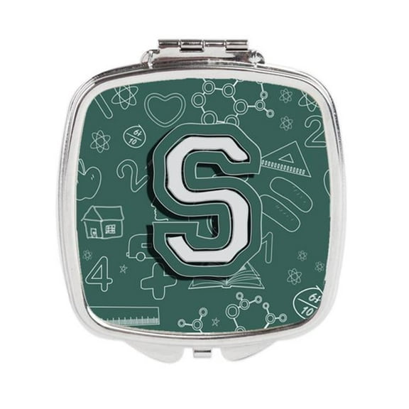 Carolines Treasures  Letter S Back to School Initial Compact Mirror