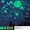 Lime Green, variant on Glow-in-the-Dark Stars and Moon Wall Decals – Fluorescent Ceiling Star Stickers, Decorative Self-Adhesive 3D Luminous Starry Sky Pattern Night Sky Decorations for Kids Bedroom, Baby Room & Home Décor