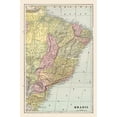 thumbnail image 3 of Cram 13x18 Black Modern Framed Museum Art Print Titled - South America Brazil - Cram 1892, 3 of 5