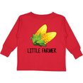thumbnail image 3 of Inktastic Little Farmer with Corn Boys or Girls Long Sleeve Toddler T-Shirt, 3 of 5