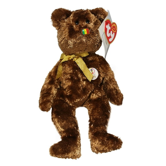 Ty Beanie Baby: Champion Senegal FIFA World Cup Bear | Stuffed Animal | MWMT