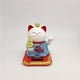 thumbnail image 2 of Decoración de animales que agita Energía solar Decoración de bienvenida que agita Adorno de muñeca de plástico para la oficina en casa, Azul Yuarrent HA002819-02B, 2 of 6