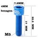 thumbnail image 3 of Tornillos de manillar de bicicleta Sunnimix 4 unids M5 * 17mm azul, 3 of 8