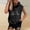 Black, variant on Women's Sleeveless Tank Tops Drawstring Summer Hooded Tops For Exercise Black 2XL