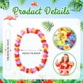 thumbnail image 2 of 120 Count Hawaiian Lei Bulk, Tropical Luau Hawaii Theme Silk Flower Necklace, Party Favors for Beach Holiday Wedding Birthday Party, Aloha Summer Party Decorations 120, 2 of 4