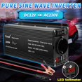 Pure Sine Wave Inverter DC 12V to AC 220V 230V 1500W/2200W/2600W