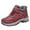 Red1, variant on KELINFONG Women's Winter Trekking Snow Boots Water Resistant Shoes Anti Slip Furry Lined Hiking Boot