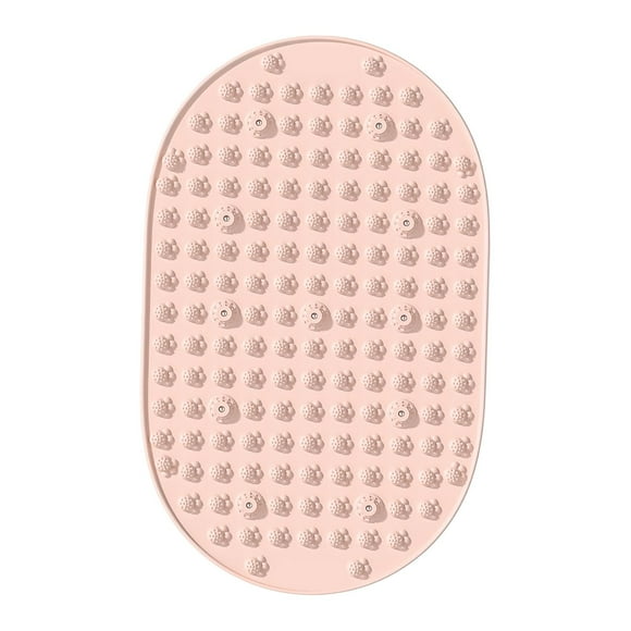 Alfombrilla de acupresión para pies, almohadilla ergonómica para los dedos, masajeador ergonómico para pies, reflexología, masaje para el suelo, Pata rosa con forma